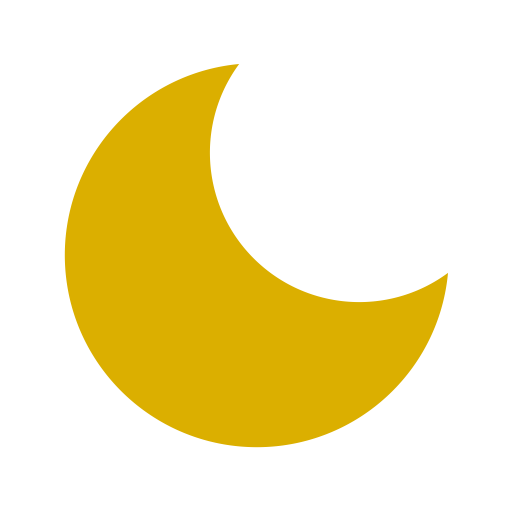 Icône de lune jaune