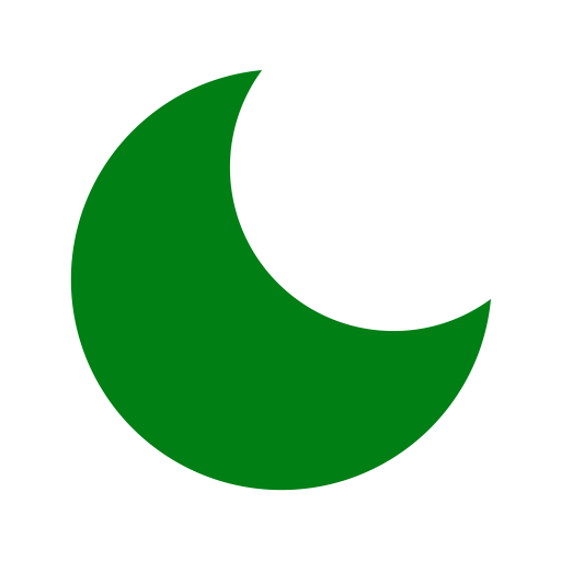 Icône de la lune verte