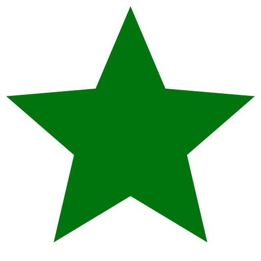 Icône étoile verte
