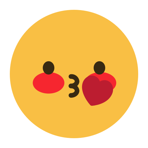 Emoji émoticône baiser symbole