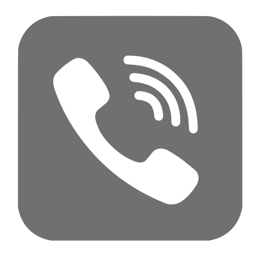Icône d'appel et d'appel téléphonique gris