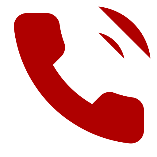 Icône d'appel et d'appel téléphonique rouge