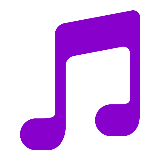 Icône de la musique violette