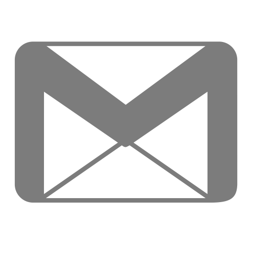 Icône Gmail (logo png) grise