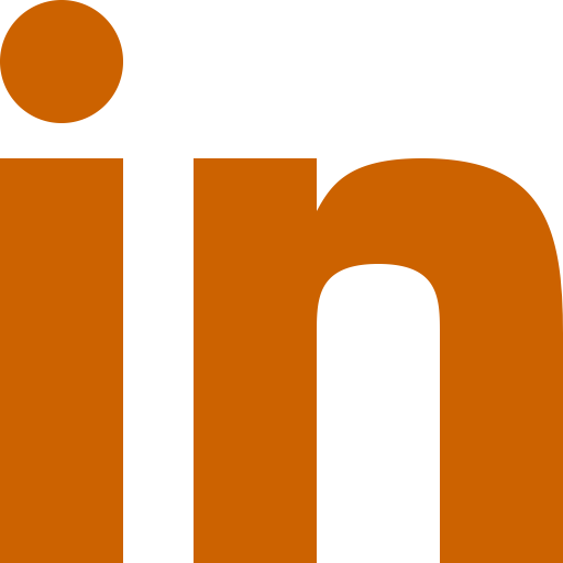 Icône Orange Linkedin