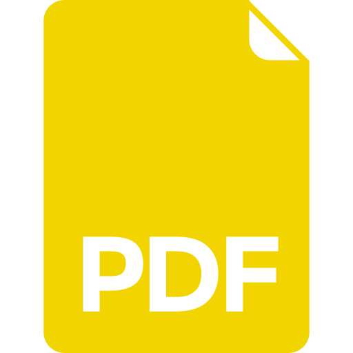 Icône PDF jaune (symbole PNG)