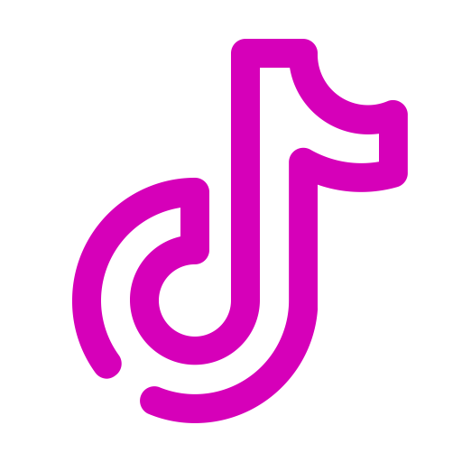 Logo Tiktok rose (icône png)