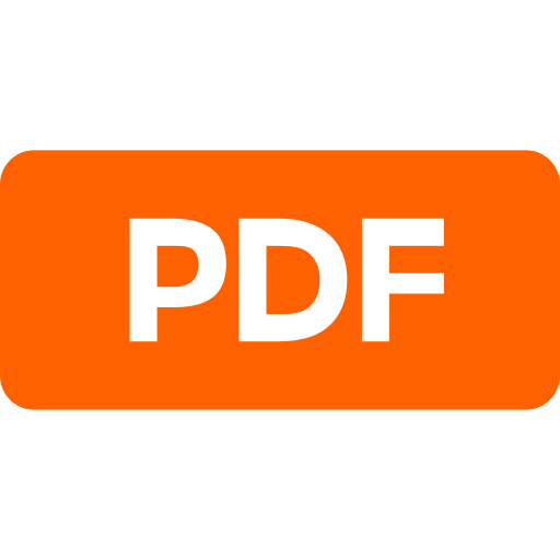 Symbole PDF orange (icône PNG)