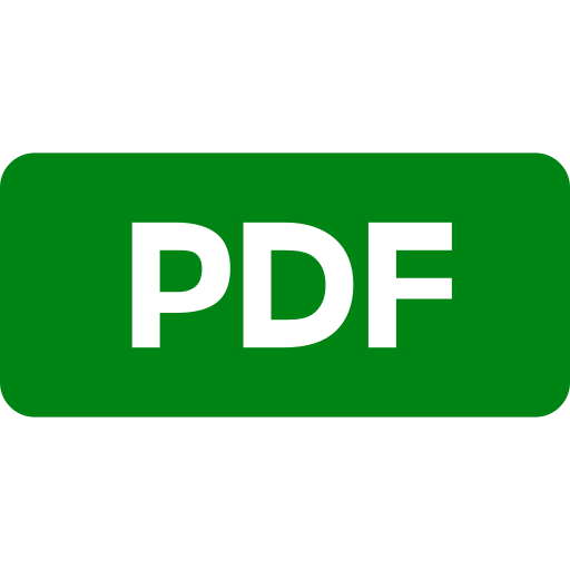 Symbole PDF vert (icône PNG)