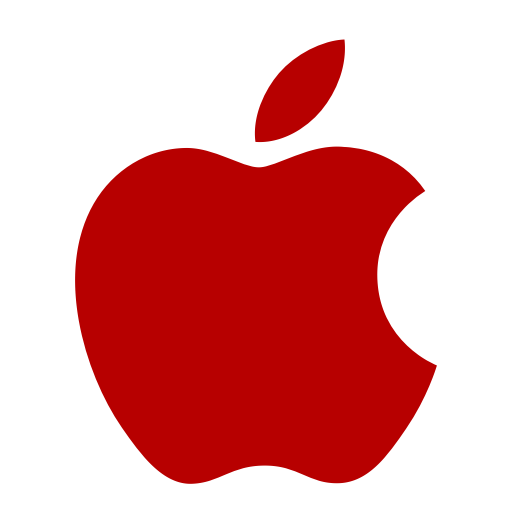 Icône de pomme rouge (symbole du logo)