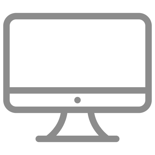 Icône d'ordinateur gris (symbole png)