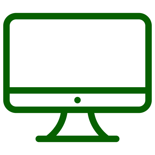 Icône d'ordinateur (symbole png) vert