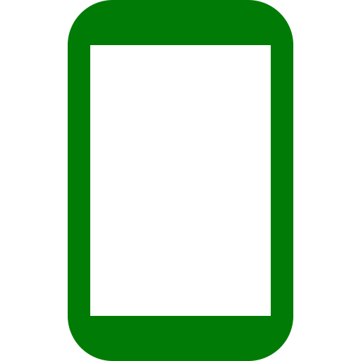 Icône de téléphone mobile vert (symbole png)