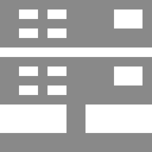 Icône de serveur d'hébergement gris (symbole png)