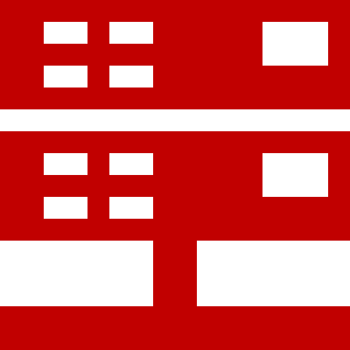 Icône du serveur d'hébergement (symbole png) rouge