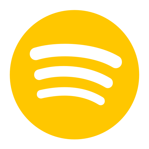Icône Spotify jaune (symbole png)