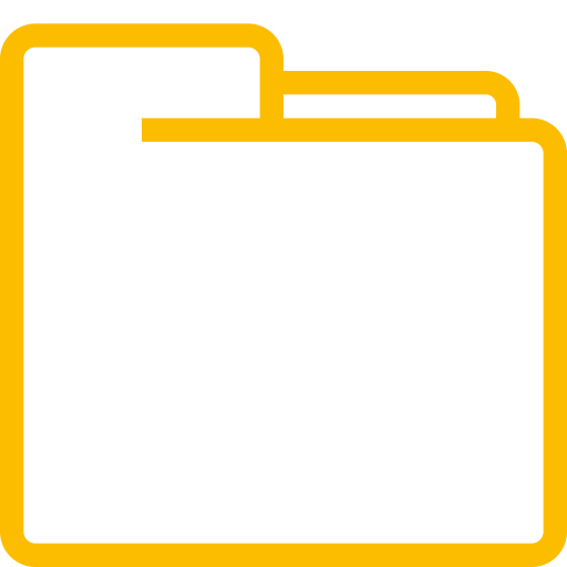 Symbole de dossier jaune (icône png)