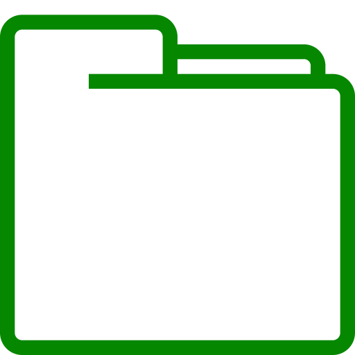 Symbole de dossier (icône png) vert