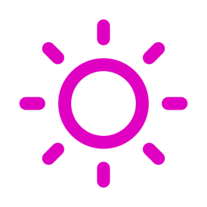 Pink sun symbol (png icon)