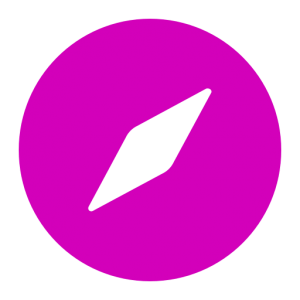 safari logo in rosa