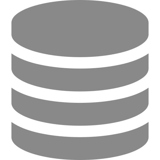 Icône de base de données grise (symbole png)
