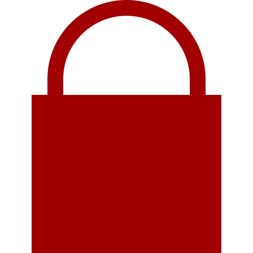 Icône de cadenas rouge (symbole png)