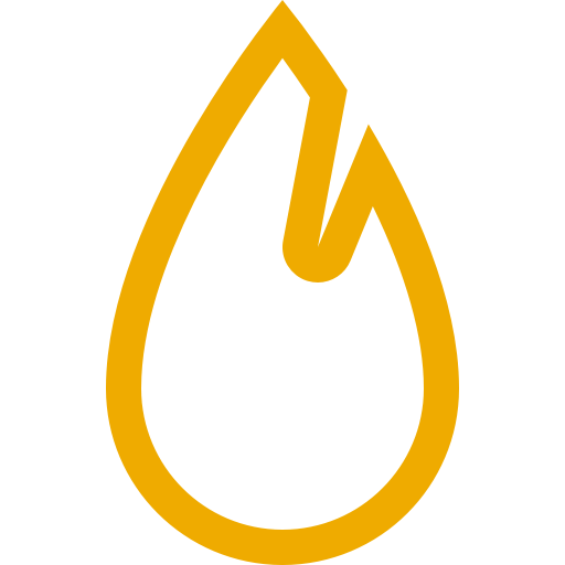Icône de feu jaune (symbole png)