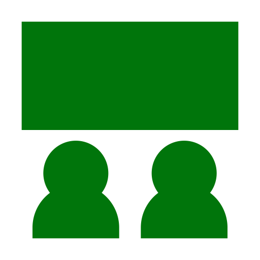 Icône de classe de l'école (symbole png) vert