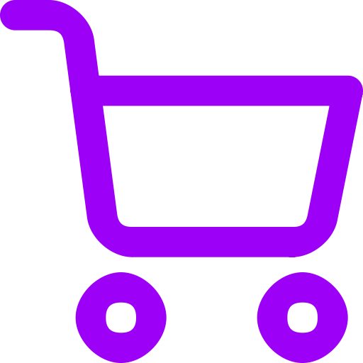 Icône de chariot violet (symbole png)