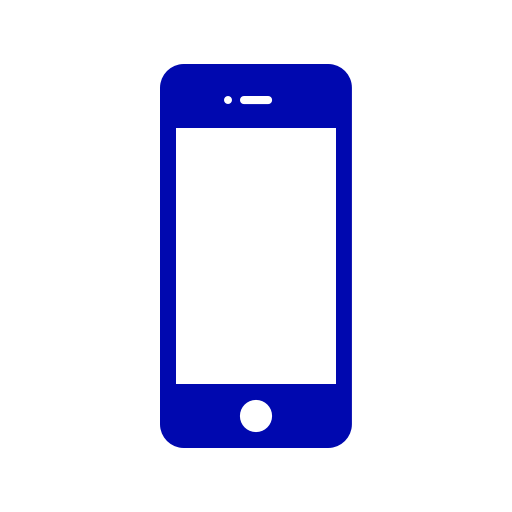 Icône iPhone bleue (symbole png)