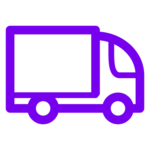 Icône de livraison violette (symbole png)