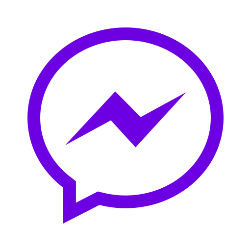 Icône de messager violet (symbole png)