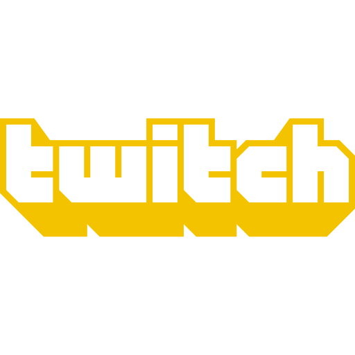 Icône Twitch (logo et symbole png) jaune
