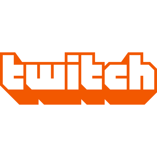 Icône Twitch (logo et symbole png) orange