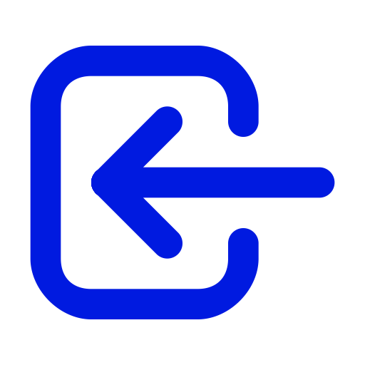 Symbole de connexion (symbole png) bleu