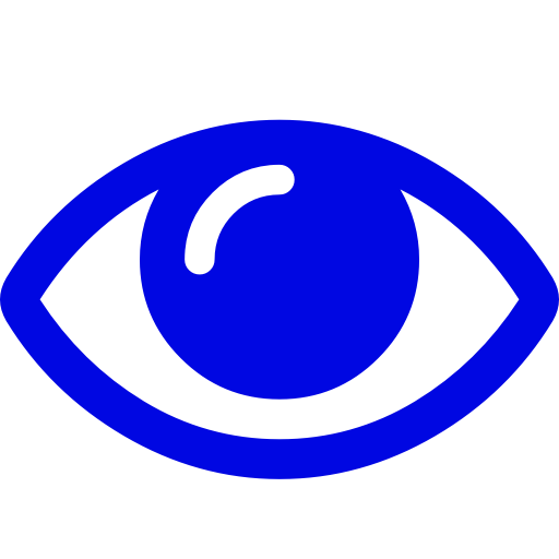 Symbole de l'oeil bleu (icône png)