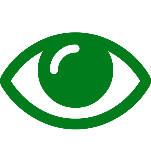Symbole de l'oeil vert (icône png)