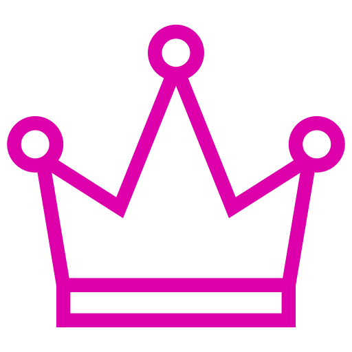 Symbole de la couronne rose (icône png)
