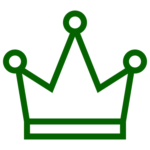 Symbole de la couronne verte (icône png)