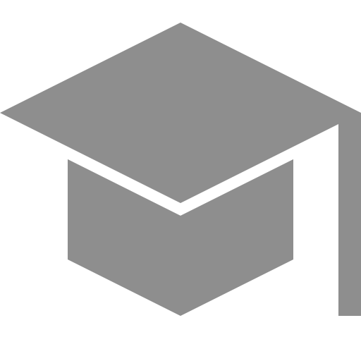 Icône de l'éducation (symbole png) gris