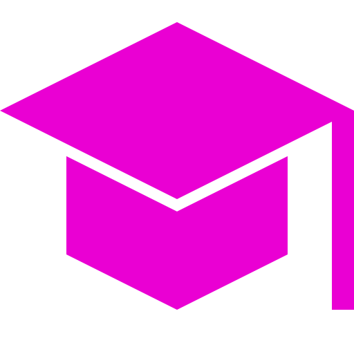 Icône de l'éducation (symbole png) rose