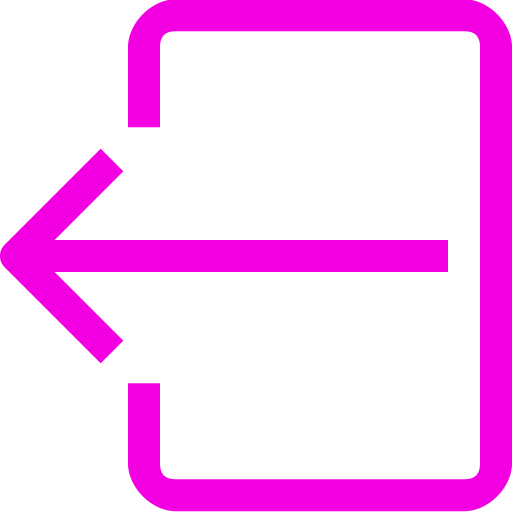 Icône de déconnexion/déconnexion (symbole png) rose