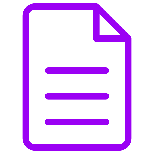 Icône de fichier et de document (symbole png) violet