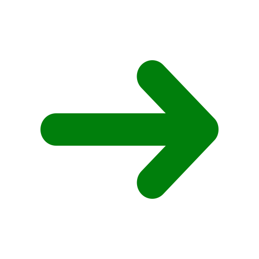 Icono de flecha derecha (símbolo png) verde