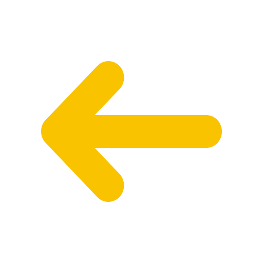 Icône flèche gauche (symbole png) jaune