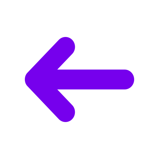 Icône flèche gauche (symbole png) violet