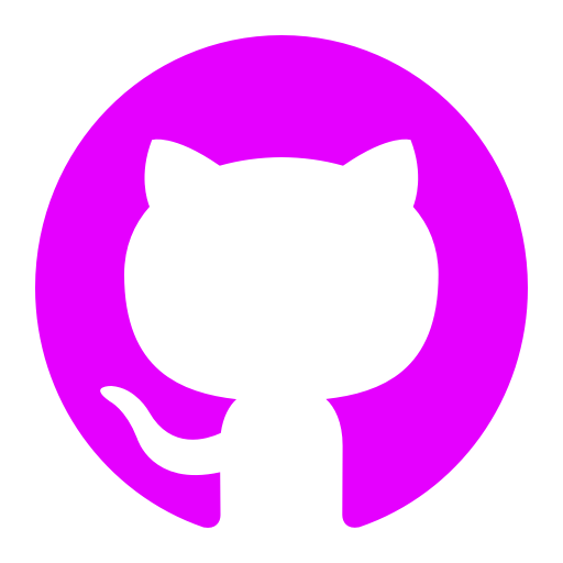 Icône Github (symbole du logo png) rose