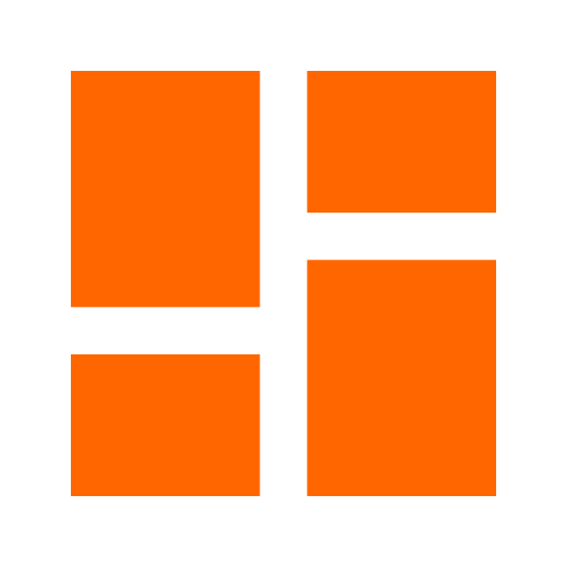Icône du panneau de configuration (symbole png) orange