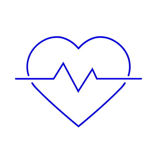Icône de santé bleue (symbole png)