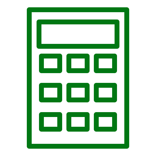 Symbole de la calculatrice (symbole png) vert